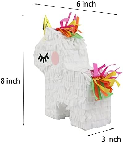 GIFTEXPRESS Mini piñatas de unicornio (8"x6")