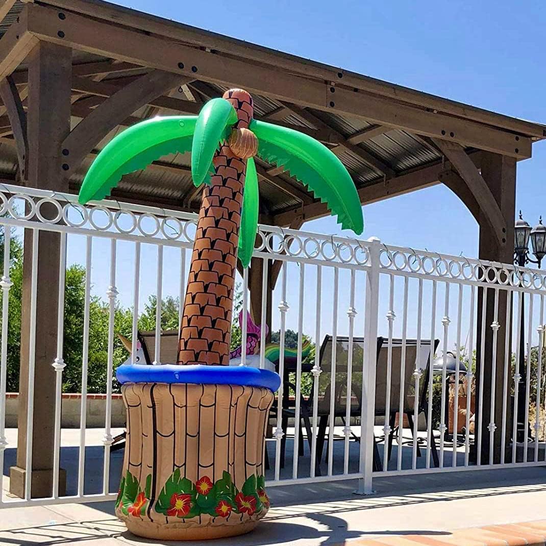 GIFTEXPRESS 72" Palm Tree Cooler Inflable (36"D x 36"W x 72"H)