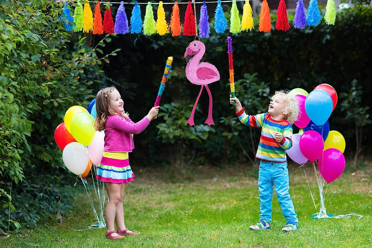 GIFTEXPRESS Piñata de flamenco rosa de 16.0 in
