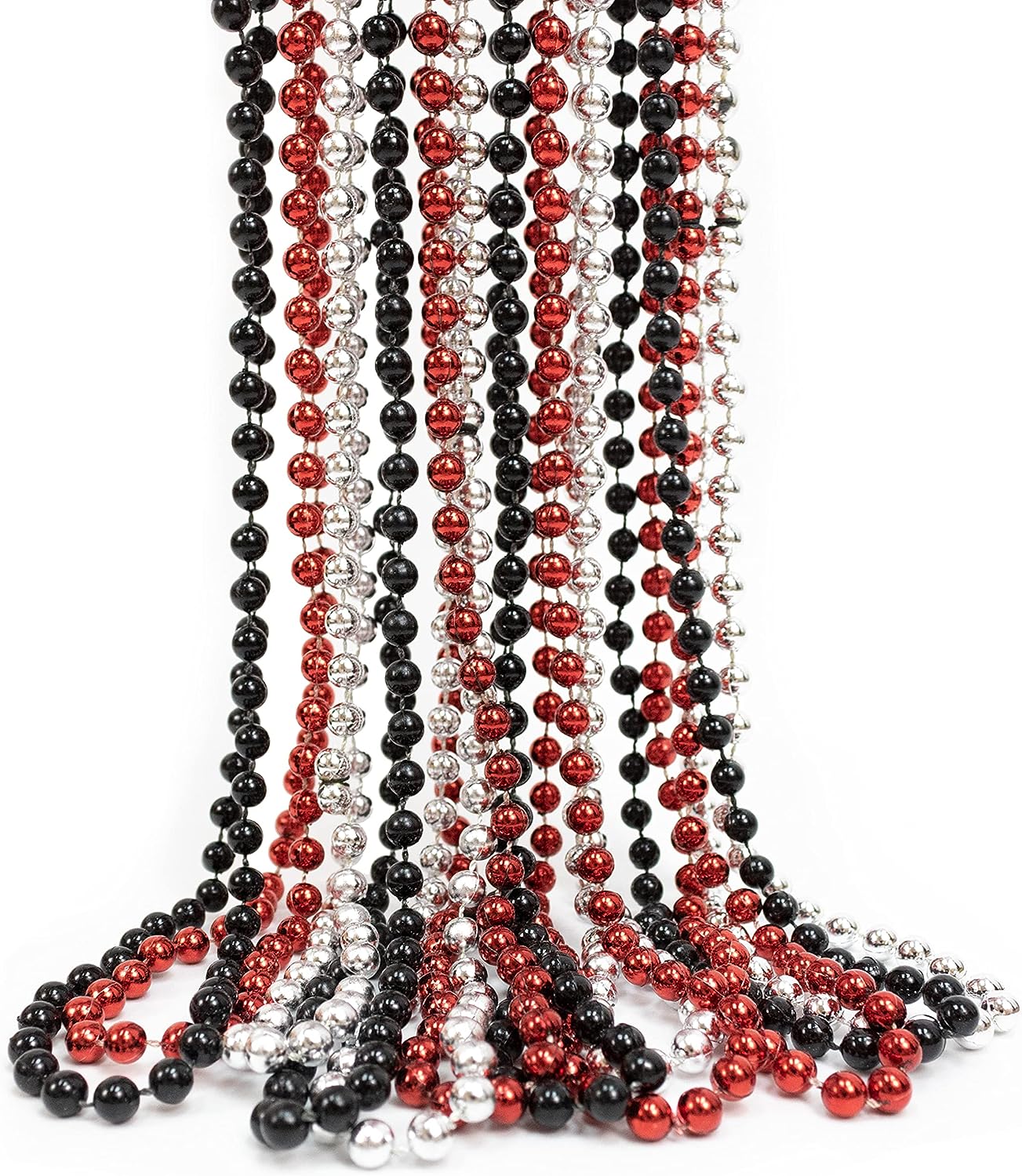GIFTEXPRESS 33" Mardi Gras Beads Collares (Paquete de 12)