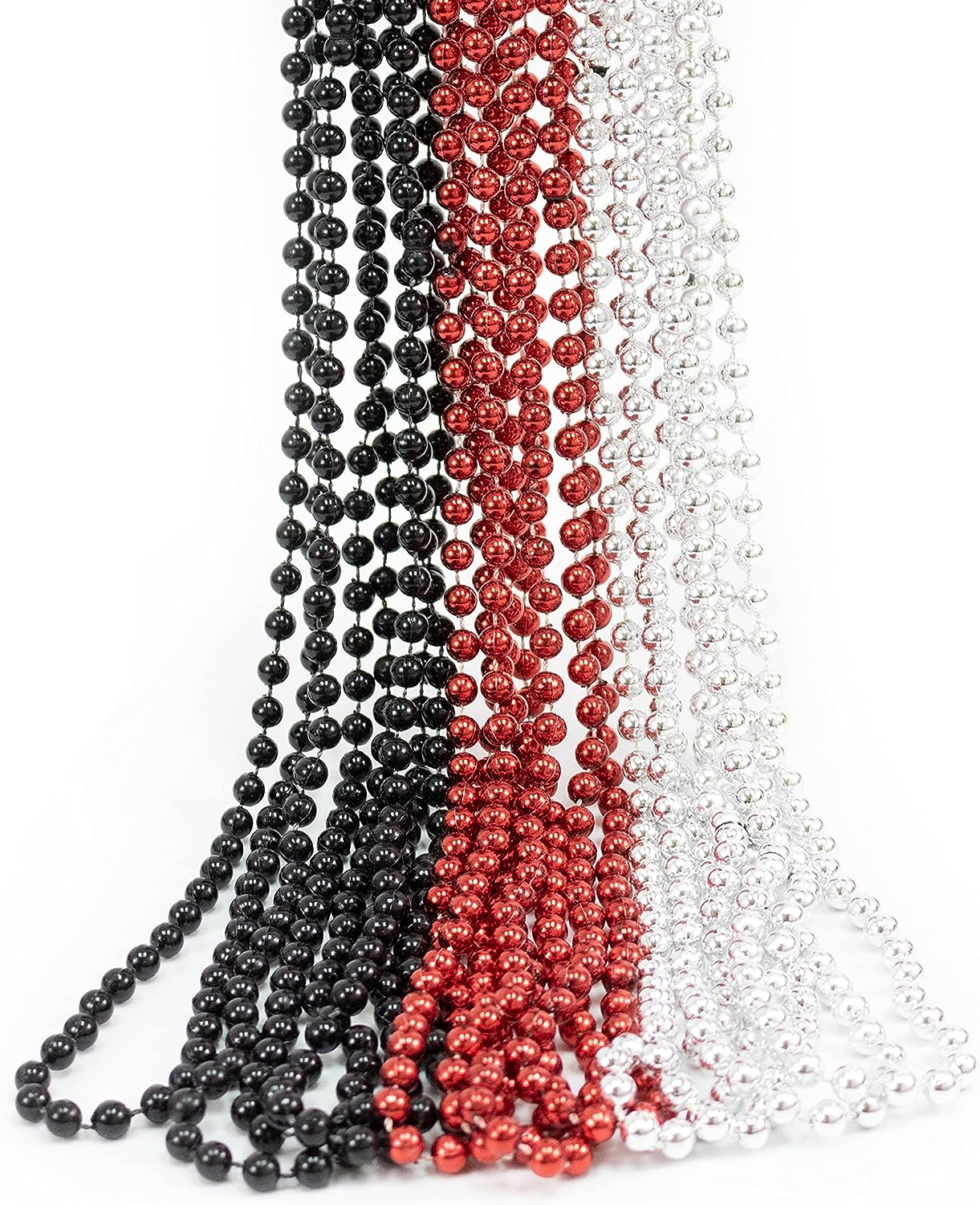 GIFTEXPRESS 33" Mardi Gras Beads Collares (Paquete de 12)
