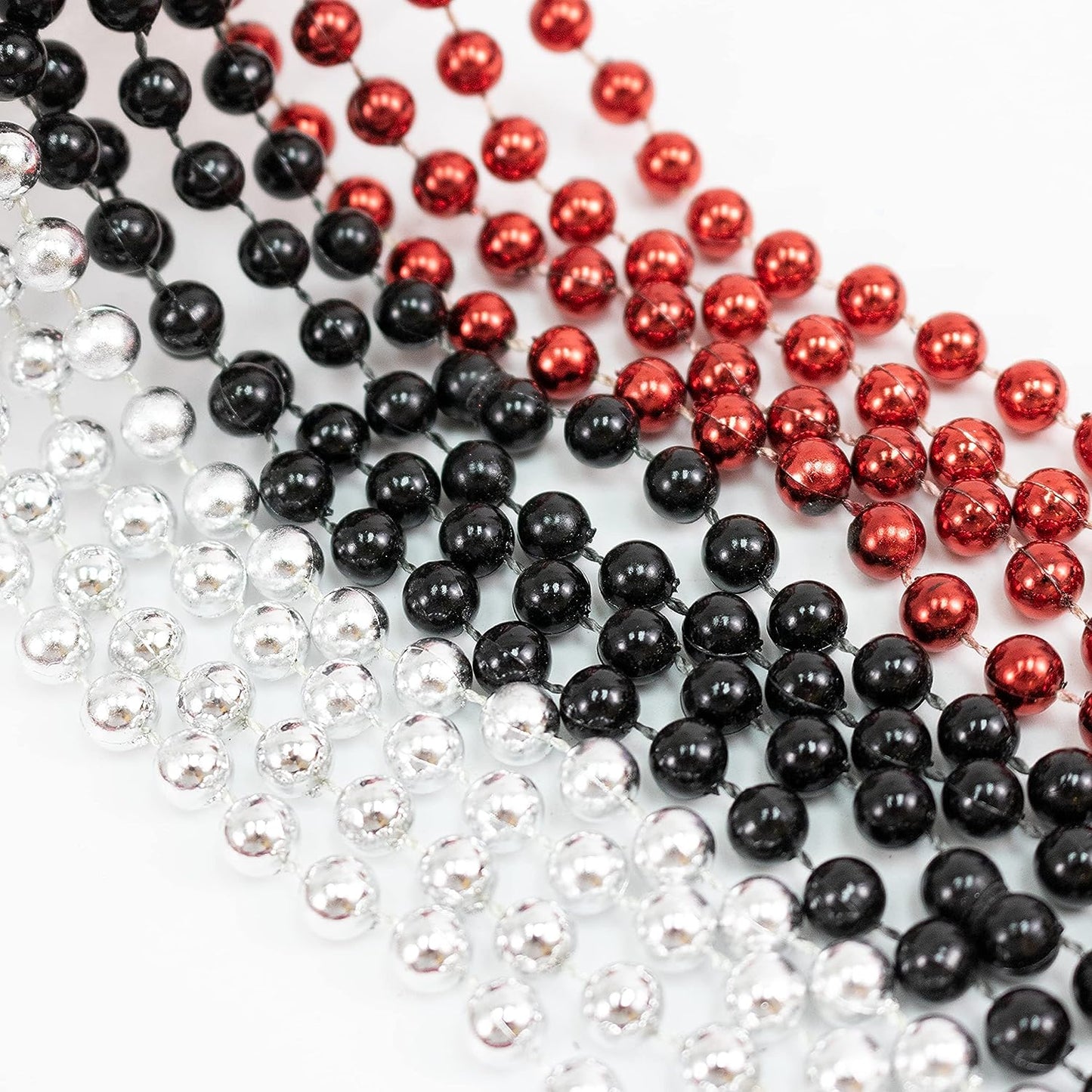 GIFTEXPRESS 33" Mardi Gras Beads Collares (Paquete de 12)