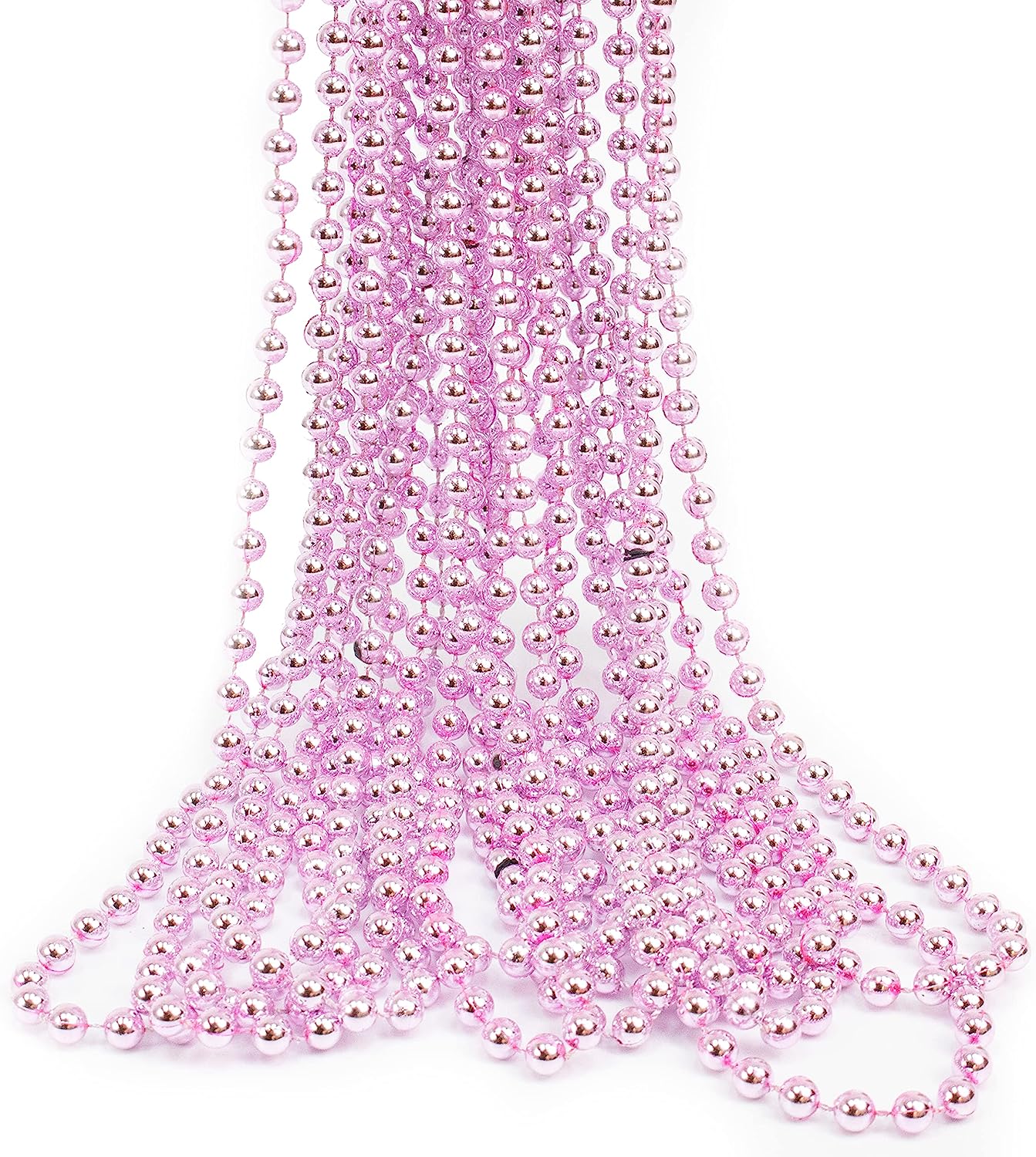 GIFTEXPRESS Collar de cuentas Mardi Gras de 33" y 7 mm (paquete de 12)