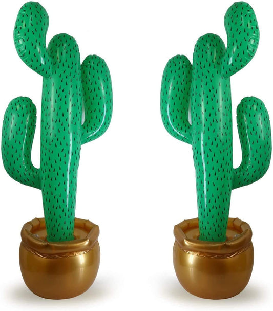 GIFTEXPRESS Decoración inflable de cactus de 36 pulgadas, paquete de 2 