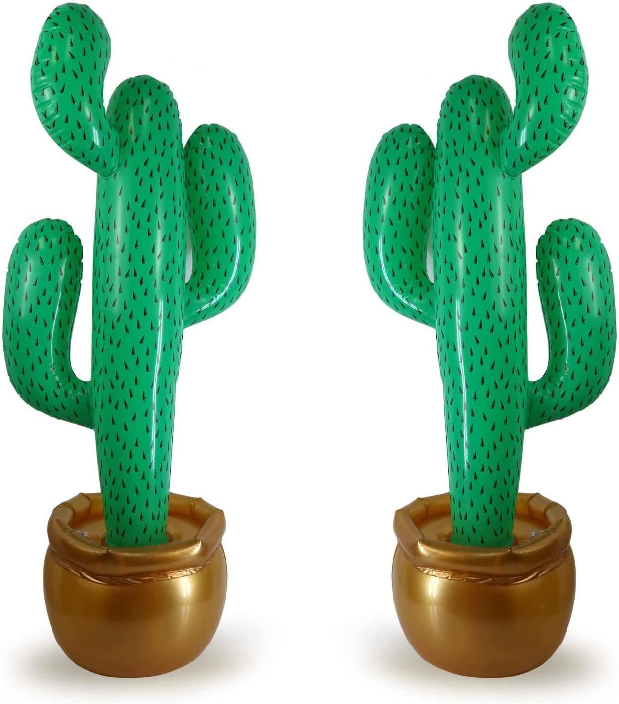 GIFTEXPRESS Decoración inflable de cactus de 36 pulgadas, paquete de 2 