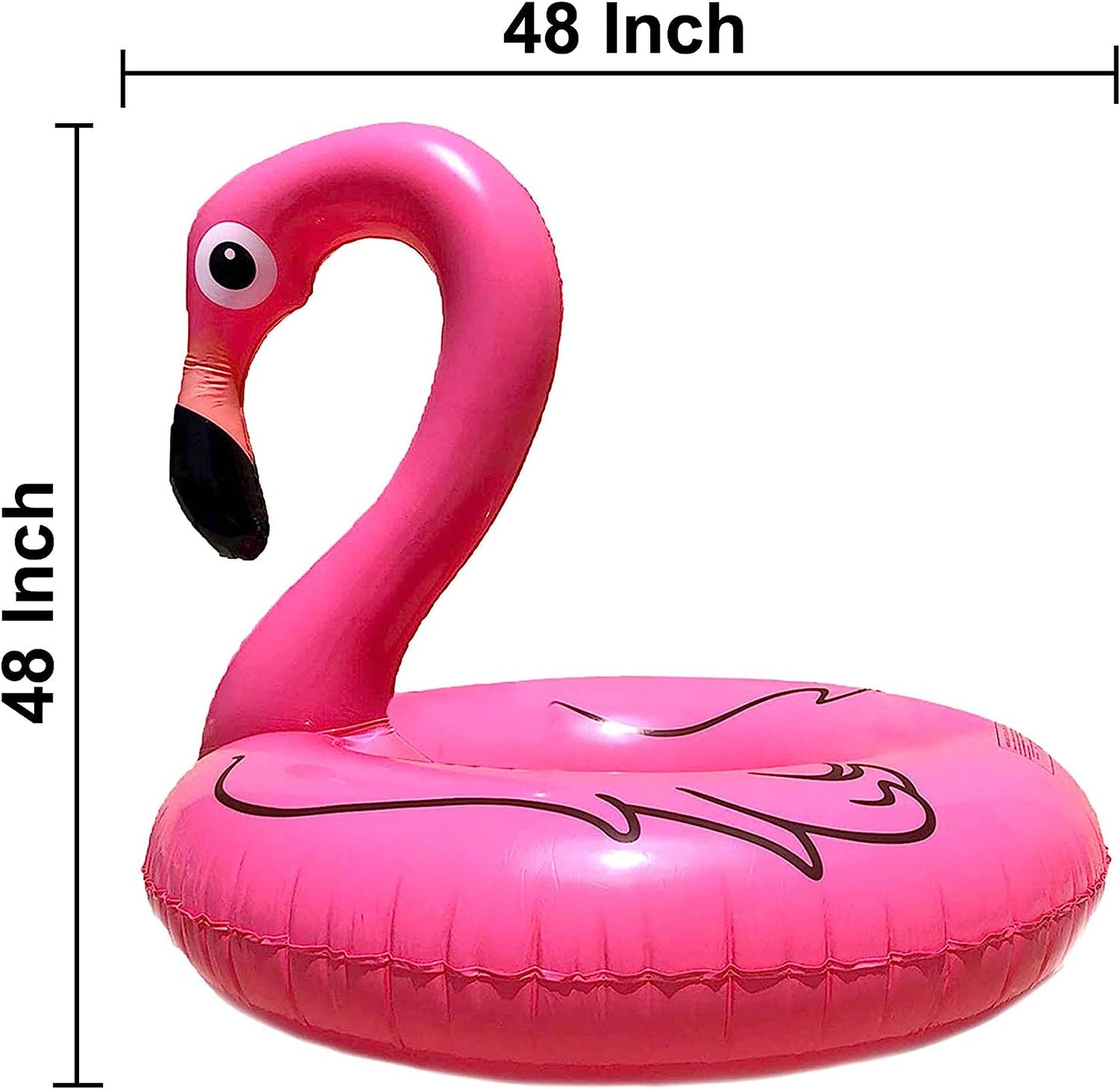 GIFTEXPRESS 48" Inflatable Flamingo Pool Float