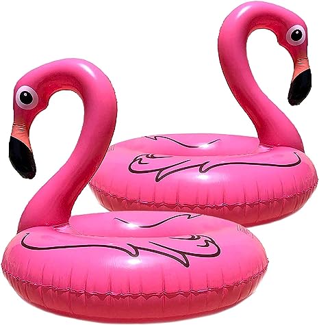 Flotador inflable para piscina de flamencos de 48 pulgadas de GIFTEXPRESS 