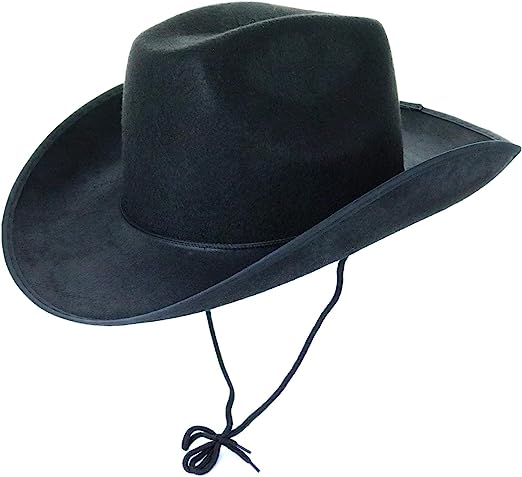 GIFTEXPRESS Adults Felt Cowboy Hats (Pack of 4)