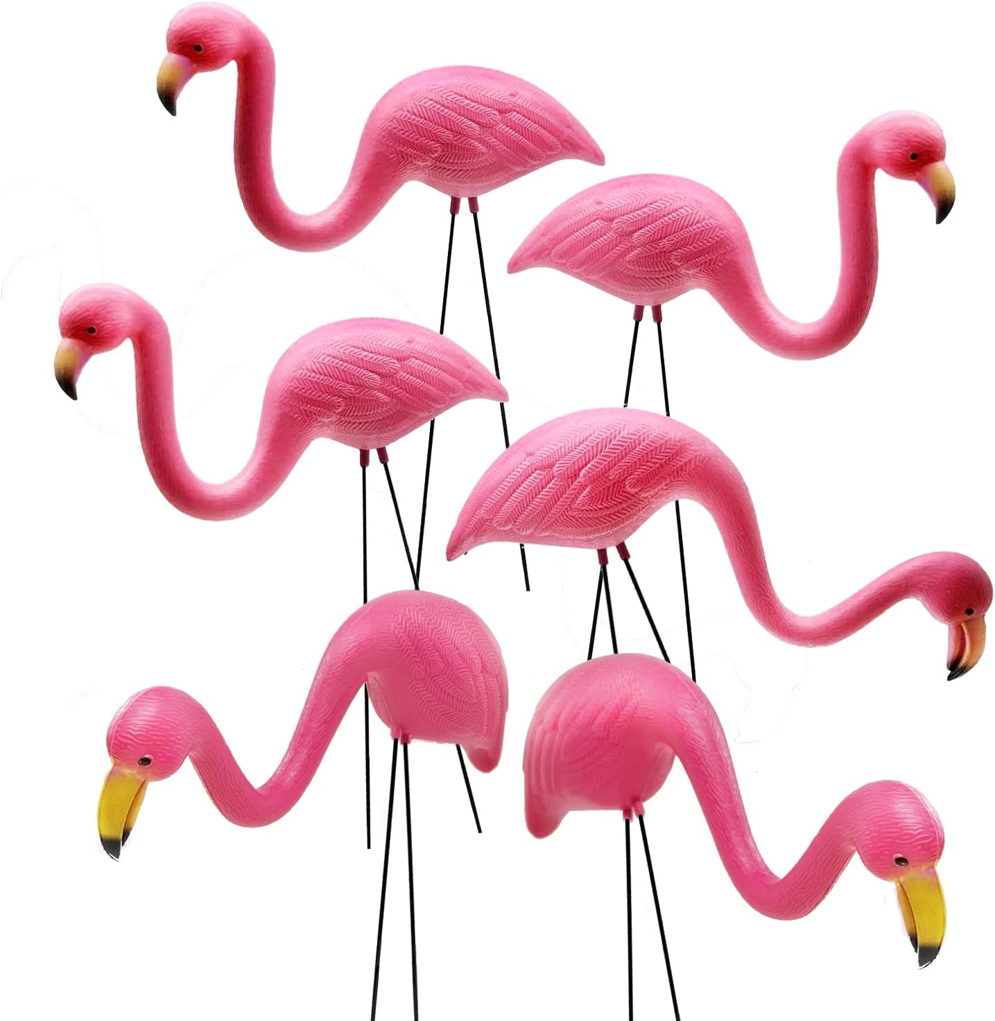 GIFTEXPRESS Small Pink Flamingo Yard Ornament