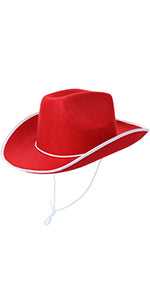 GIFTEXPRESS Sombrero de vaquero de fieltro para adultos, sombrero de vaquero occidental 