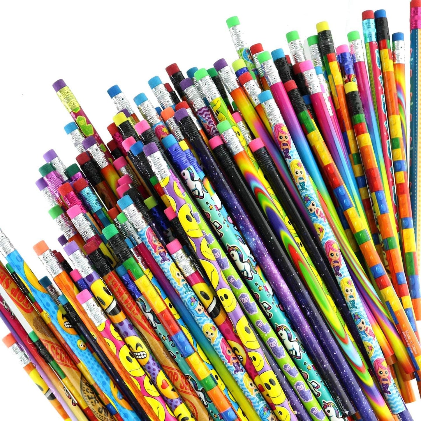 GIFTEXPRESS Surtido de lápices de 144 piezas, lápices de madera de colores surtidos 