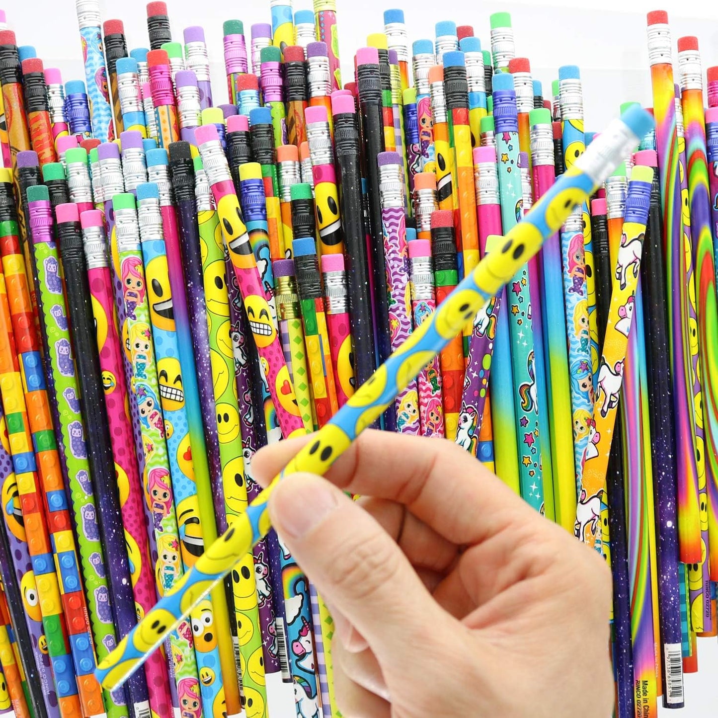 GIFTEXPRESS Surtido de lápices de 144 piezas, lápices de madera de colores surtidos 