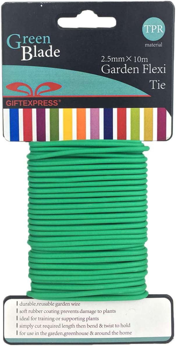 GIFTEXPRESS Garden Soft Wire Tie (10 Meters x 0.1"T)
