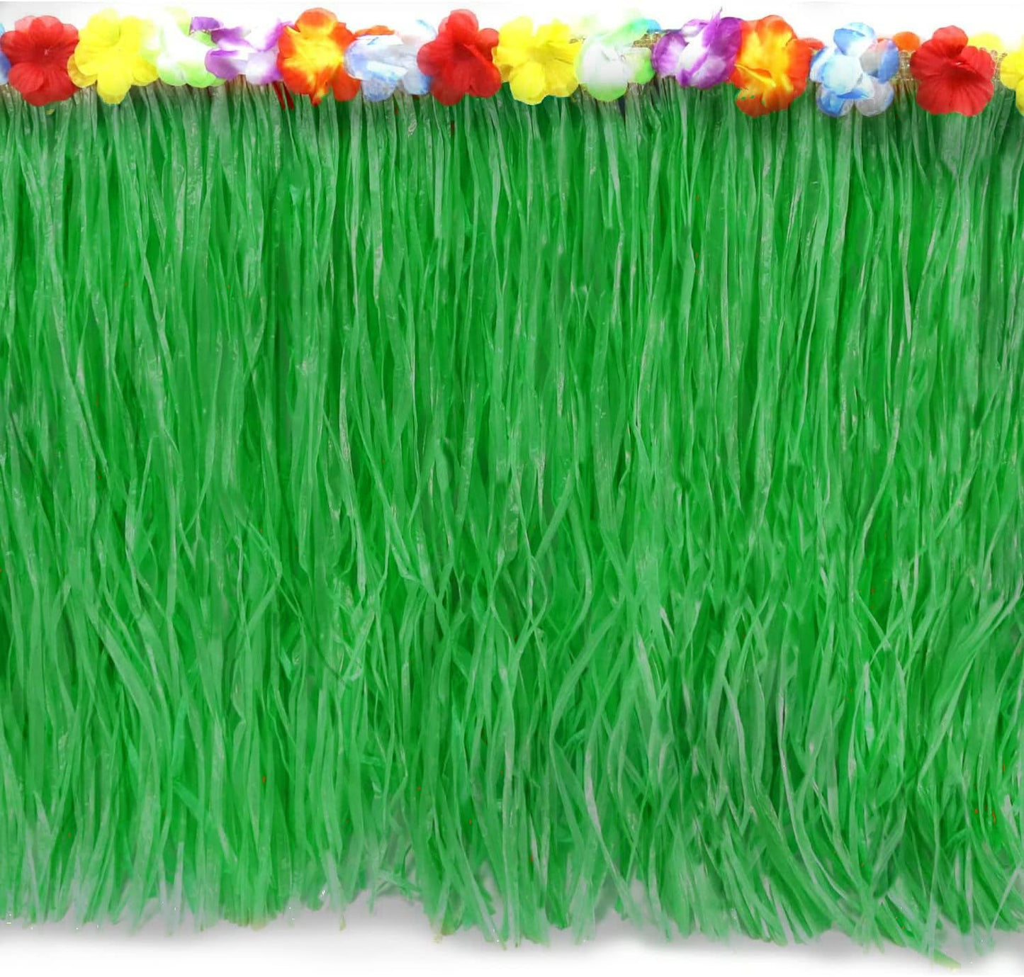 GIFTEXPRESS Luau Green Grass Table Skirt, 108" * 29"
