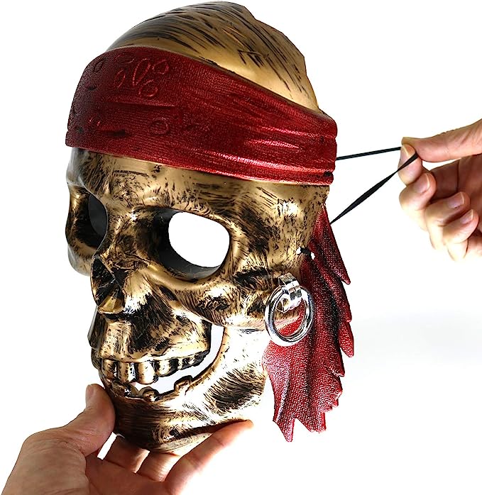 GIFTEXPRESS Accesorios de disfraz de pirata de Halloween de 5 piezas