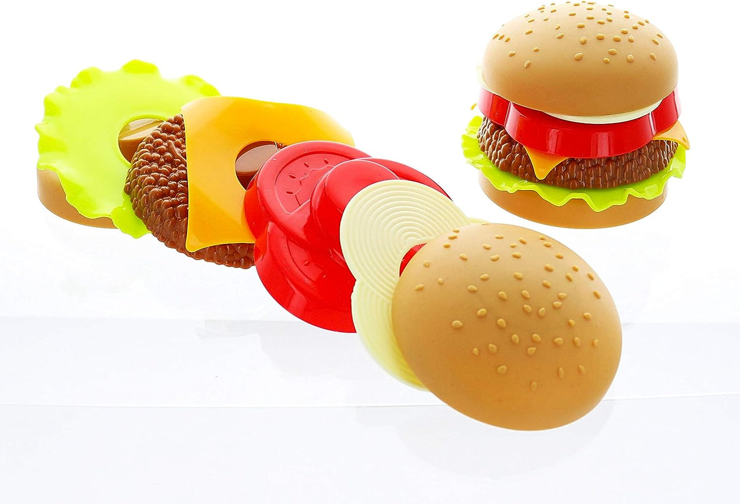 GIFTEXPRESS Hamburger Hot Dog and Pizza Food Cooking Play Food Set
