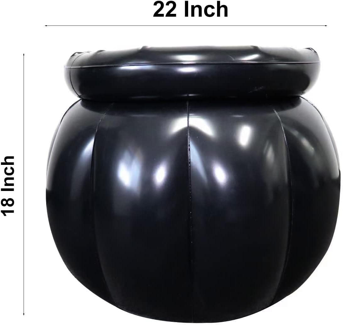 GIFTEXPRESS 22" * 18" Black Large Inflatable Cauldron Kettles