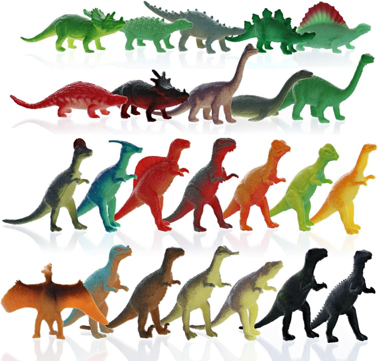 GIFTEXPRESS 72pcs Mini Dinosaurio Juguetes, Niños Juguete Dinosaurio Figuras 