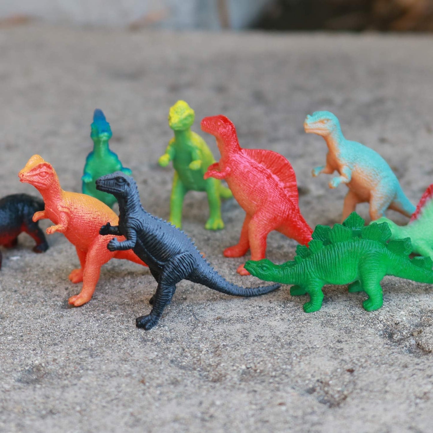 GIFTEXPRESS 72pcs Mini Dinosaur Toys, Kids Toy Dinosaur Figures