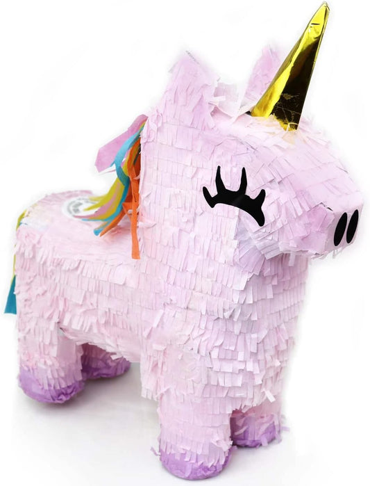 GIFTEXPRESS Piñata de unicornio rosa de 16 pulgadas 