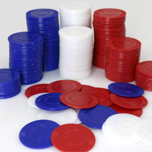 GIFTEXPRESS Plastic Poker Chips (Lot of 300)