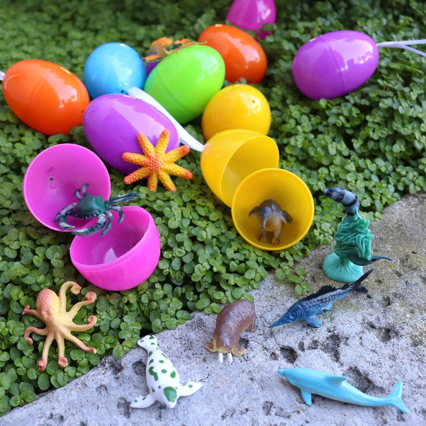 GIFTEXPRESS 36pcs Mini Assorted Ocean Sea Creatures/ Animals Toy Figures