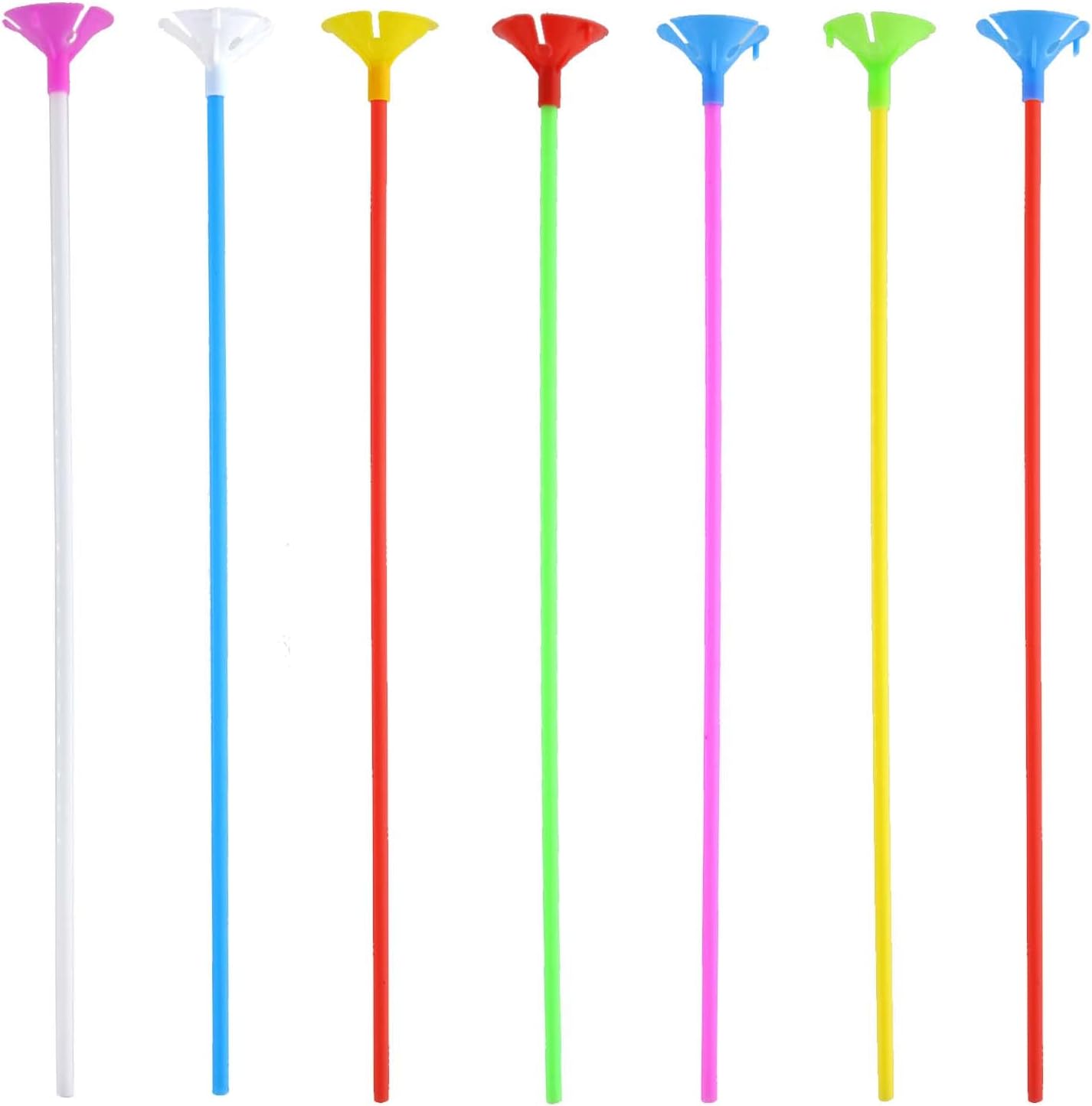 GIFTEXPRESS Palos de globos de colores surtidos de 12" 