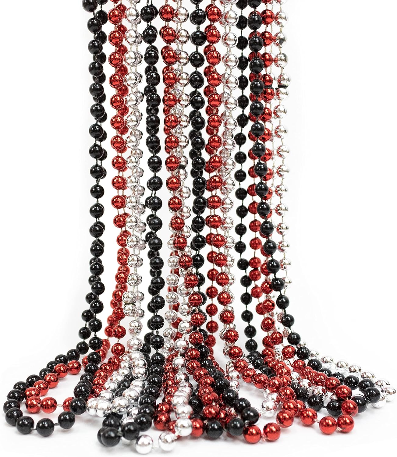 GIFTEXPRESS 33" Mardi Gras Beads Collares (Paquete de 12) 