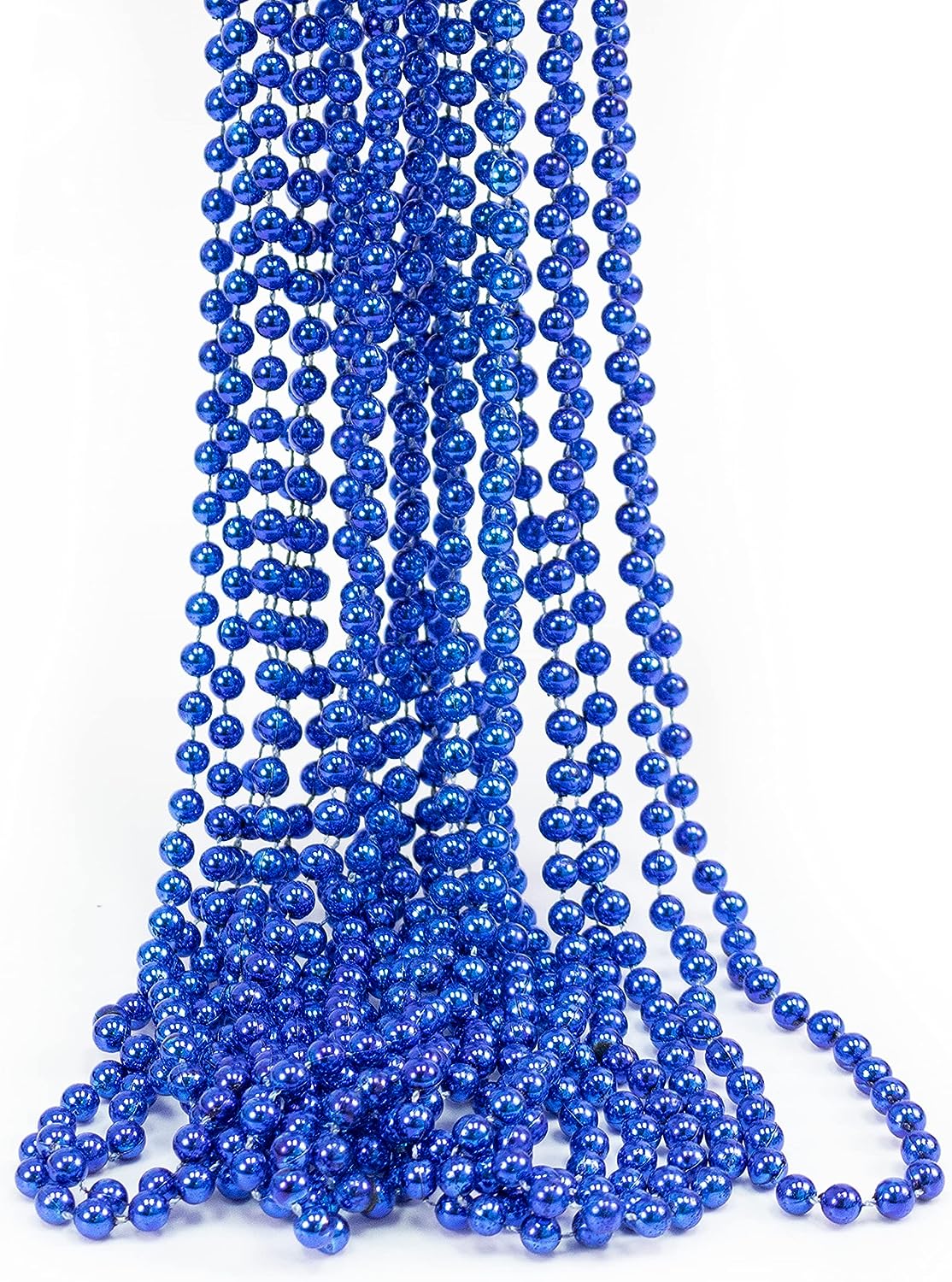 GIFTEXPRESS 33" 7mm Mardi Gras Beads Necklace (Pack of 12)