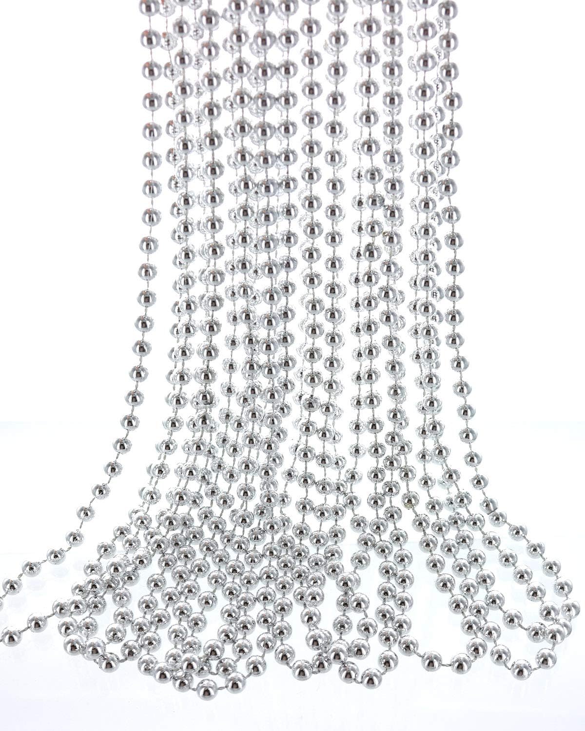 GIFTEXPRESS Collar de cuentas Mardi Gras de 33" y 7 mm (paquete de 12) 
